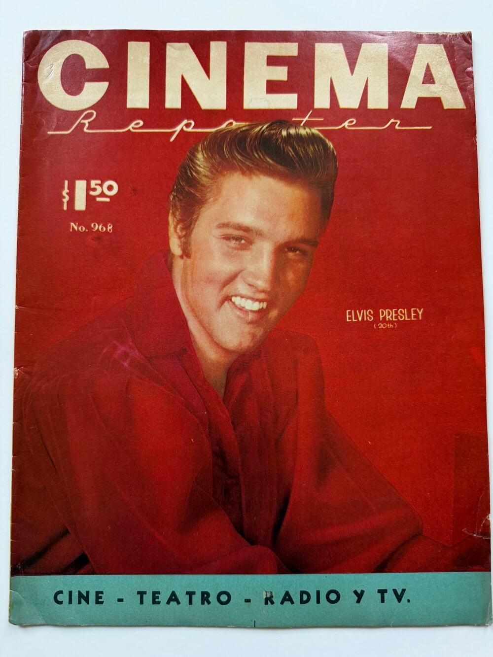 Mexican 1957 Elvis Presley Magazine Cinema Reporter Graceland Jailhouse Rock